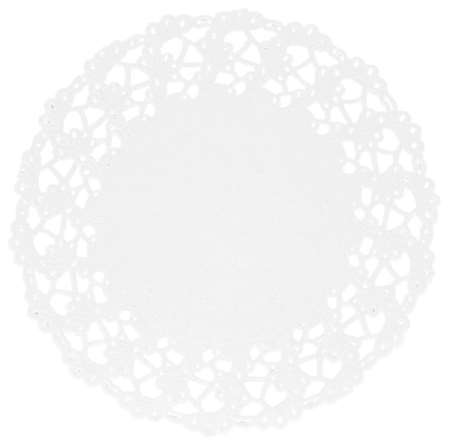 Image de DENTELLE RONDE BLANCHE Ø12cm PAQUET DE 250