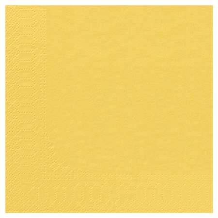 Image de SERVIETTE OUATE 30/30 2PLIS JAUNE PASTEL COLIS DE 3200