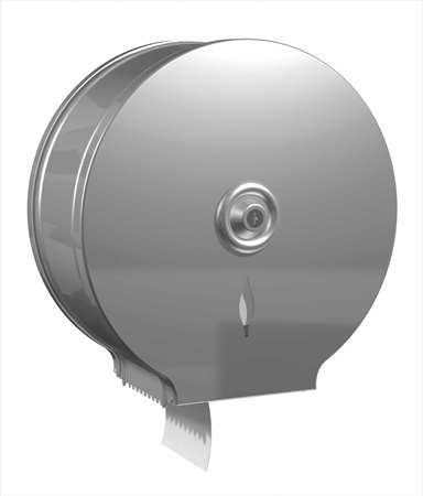 Image de DISTRIBUTEUR PAPIER TOILETTE 400m MAXI JUMBO INOX BROSSE
