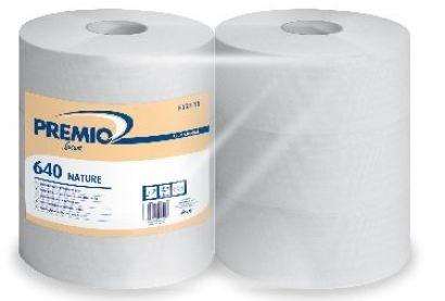 Image de PAPIER TOILETTE 1p MAXI-JUMBO BLANC non pré-découpé 640M x6