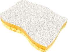 Image de EPONGE + ABRASIF BLANC SURFACES DELICATES SACHET DE 10