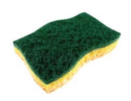 Image de EPONGE+ABRASIF VERT PETIT MODELE  70/110mm      SACHET DE 10