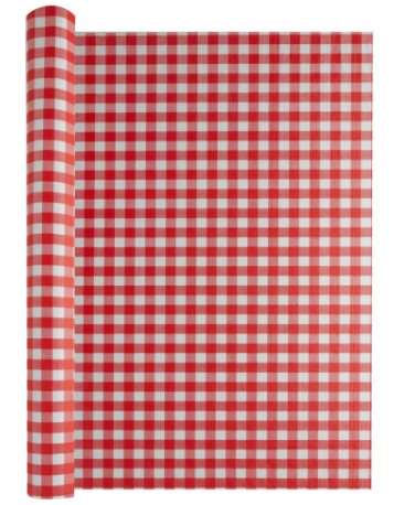 Image de ROULEAU NAPPE TOILE DE LIN 1.20/25m CELINE ROUGE