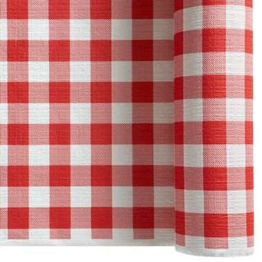 Image de ROULEAU NAPPE TOILE DE LIN 1.20/25m CELINE ROUGE