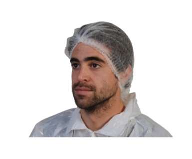 Image de CHARLOTTE CLIP PLP NON TISSE Ø48cm BLANCHE SACHET DE 100