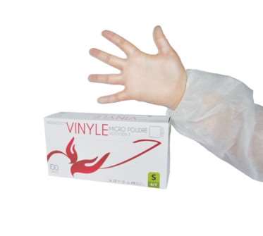 Image de GANT VINYLE POUDRE PREMIUM TAILLE M     BOITE DE 100