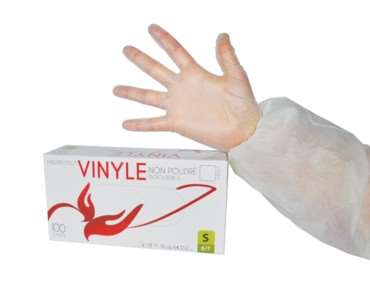 Image de GANT VINYLE NON POUDRE TAILLE  XL  PREMIUM   BOITE DE 100