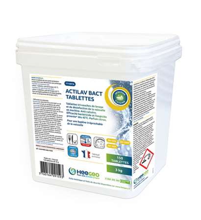 Image de ACTILAV BACT TABLETTES LAVE VAISSELLE           SEAU DE 3kg