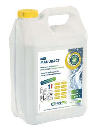 Image de MANUBACT LIQUIDE VAISSELLE MANUELLE DESINFECTANT BIDON DE 5L