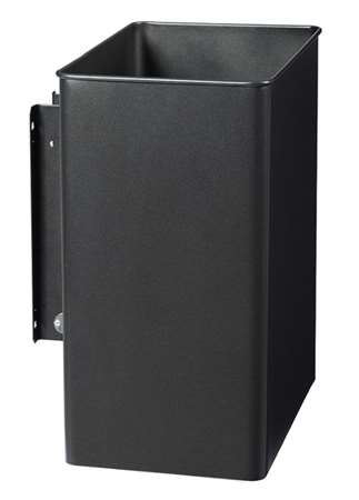 Image de CORBEILLE MURALE 27L PIVOTANTE RECTANGULAIRE GRIS MANGANESE