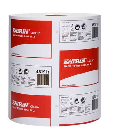 Image de BOBINE DEVIDAGE CENTRAL 150m 2p BLANCHE KATRIN CLASSIC x6