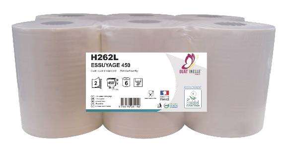 Image de BOBINE DEVIDAGE CENTRAL 450fts 2p BLANCHE LISSE   COLIS DE 6