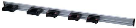 Image de RAIL ALUMINIUM 90cm AVEC 5 SUPPORTS MANCHE TOOLFLEX