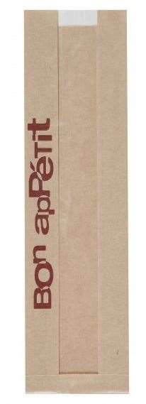 SAC SANDWICH 100+40/340 KRAFT BRUN+FENETRE    COLIS de 2000