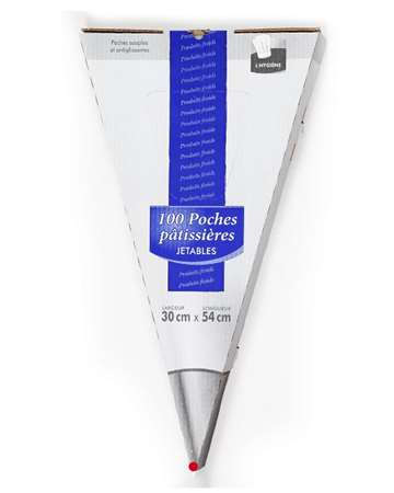 Image de POCHE A DOUILLE 30/54cm 70µ 'PRODUITS FROIDS'  BOITE DE 100