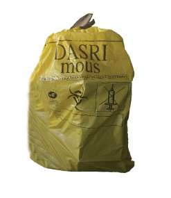 Image de SAC POUBELLE 15L DASRI JAUNE 19µ 400/350mm COLIS DE 500