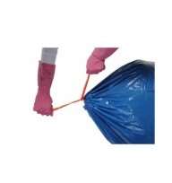 Image de SAC POUBELLE 100L BLEU BD 40µ LIEN COULISSANT   COLIS DE 100