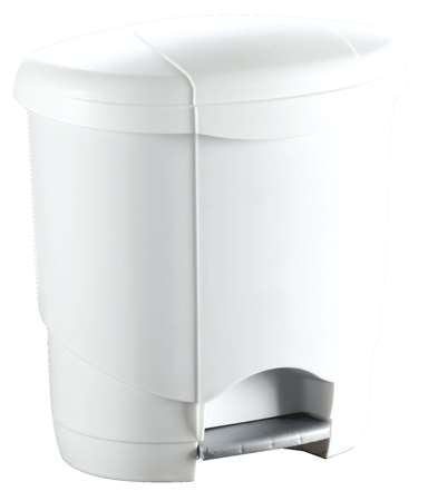 Image de POUBELLE 18L PLASTIQUE A PEDALE BLANCHE LOLLY