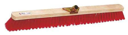 Image de BALAI CANTONNIER 100cm PVC ROUGE DOUILLE METAL INCLINEE
