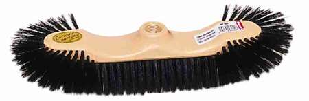 Image de BALAI DE SOIE NOIRE DEMI TETE 38cm MONTURE POLYPROPYLENE VF