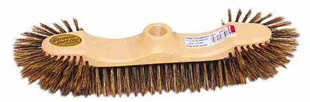 Image de BALAI DE SOIE GRISE DEMI TETE 29cm MONTURE POLYPROPYLENE