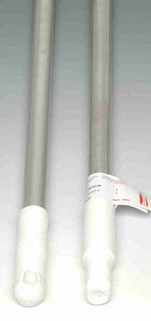 Image de MANCHE ALUMINIUM A VIS 1.40m ALIMENTAIRE Ø25 POIGNEE BLANCHE