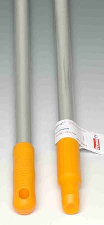 Image de MANCHE ALUMINIUM A VIS 1.40m ALIMENTAIRE Ø25mm POIGNEE JAUNE