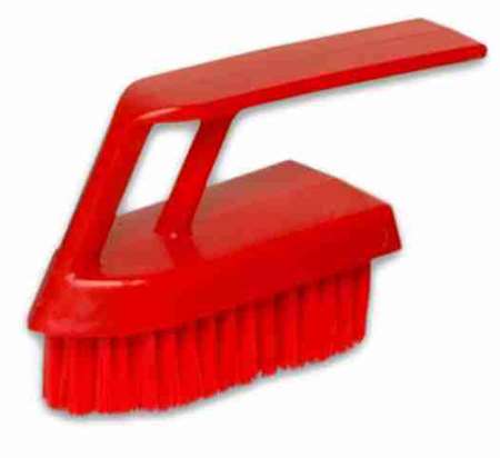 Image de BROSSE MAINS/ONGLES SOUPLE ROUGE AVEC POIGNEE