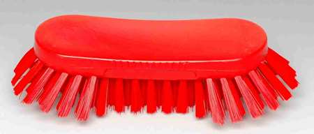Image de BROSSE PAPILLON 24cm ALIMENTAIRE POLYESTER MI-DUR ROUGE