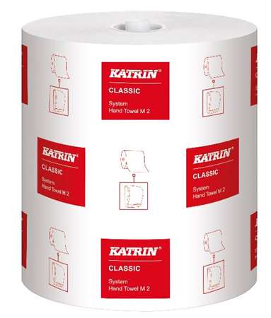 Image de ESSUIE-MAINS ROULEAU 2p BLANC KATRIN SYSTEM 160m  COLIS de 6