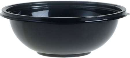SALADIER rPET 1.5L Ø230mm Ht 82mm NOIR          COLIS DE 100