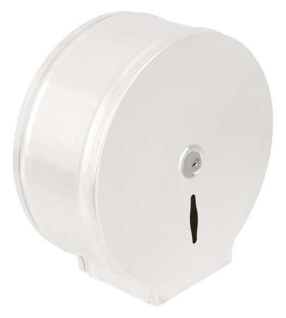 Image de DISTRIBUTEUR PAPIER TOILETTE 400m MAXI JUMBO METAL BLANC