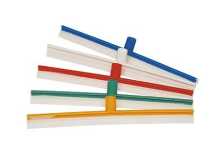 Image de RACLETTE SOL 70cm MONOBLOC BLANC MONOLAME ELASTOMERE BLANCHE