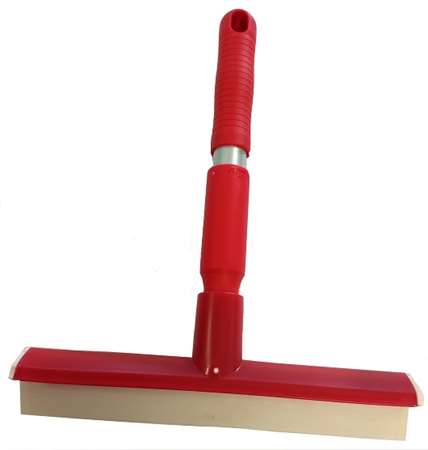 Image de RACLETTE A MAIN 25cm MONOBLOC MONOLAME ALIMENTAIRE ROUGE