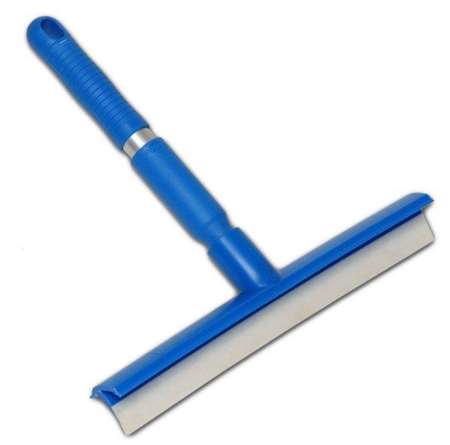 Image de RACLETTE A MAIN 25cm MONOBLOC MONOLAME ALIMENTAIRE     BLEUE