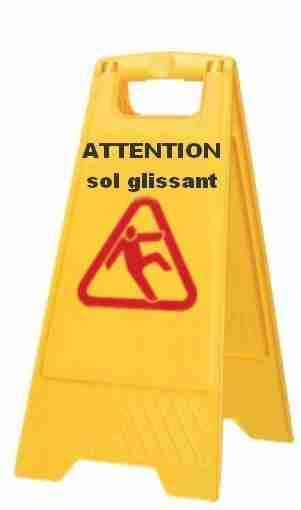 Image de PANNEAU DE SIGNALISATION 620/300mm SOL GLISSANT