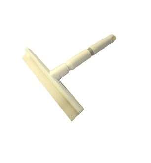 Image de RACLETTE A MAIN 25cm MONOBLOC MONOLAME ALIMENTAIRE BLANCHE