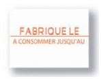 Image de ETIQUETTES 'FAB LE /A CONSOMMER JUSQU'AU' COLIS de 14000