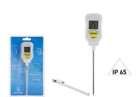 Image de THERMOMETRE A SONDE ELECTRONIQUE IP65 -50°à+350°C Long:210mm