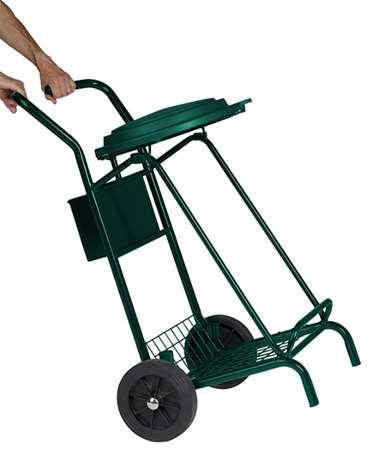 Image de CHARIOT DE VOIRIE MOBISAC SUPPORT SAC 110L + COUVERCLE VERT