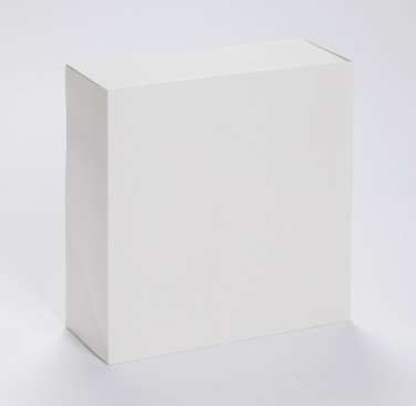 Image de BOITE PÂTISSIERE CARREE 23/23/13cm BLANCHE    PAQUET DE 50