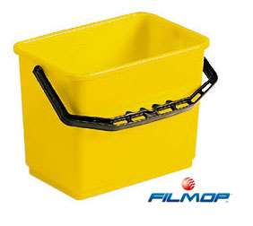 Image de SEAU 4L POLYPROPYLENE JAUNE AVEC ANSE ERGONOMIQUE