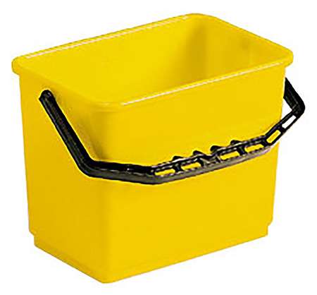Image de SEAU 4L POLYPROPYLENE JAUNE AVEC ANSE ERGONOMIQUE