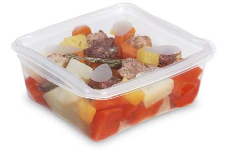 Image de BOITE 1000cc PP+COUVERCLE PLAT 175x159x85mm COLIS DE 240