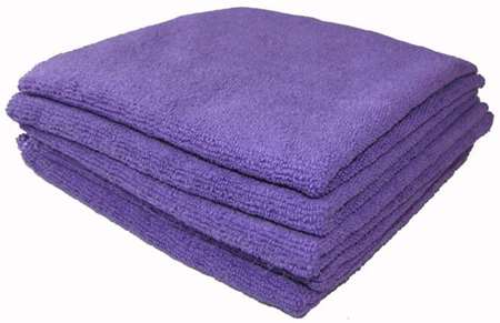 Image de LAVETTE MICROFIBRE 40/40cm TRICOT SOFT VIOLETTE SACHET DE 5