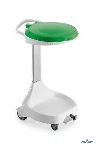 Image de PORTE SAC DELTA 4 ROUES (2/FIXES 2/360°) COUV VERT A PEDALE