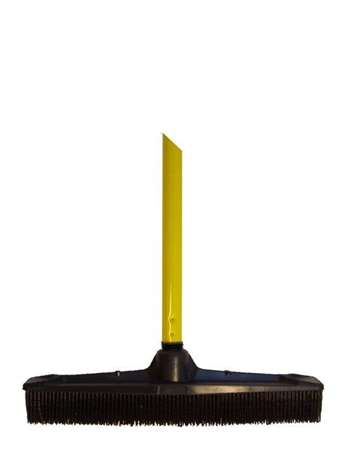 Image de BALAI COIFFEUR CAOUTCHOUC AVEC MANCHE 1.30m Ø23cm