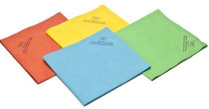 Image de LAVETTE MICROFIBRE NON-TISSEE 130gr/m² FACILITA+ BLEUE x5