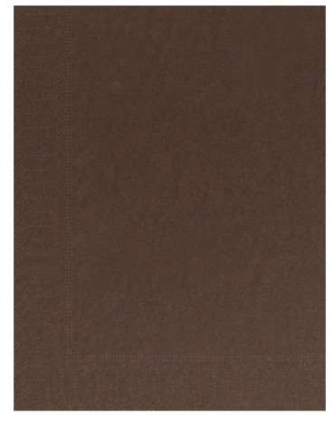 Image de SERVIETTE OUATE 30/39 2PLIS CHOCOLAT         SACHET DE 100