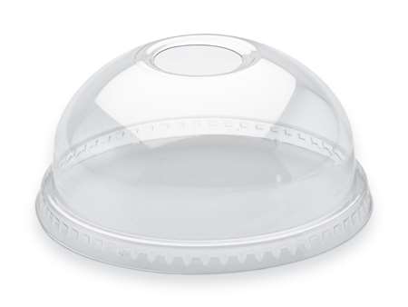 Image de COUVERCLE DOME TROU Ø95 P/GOBELET 35/50cl     SACHET DE 50